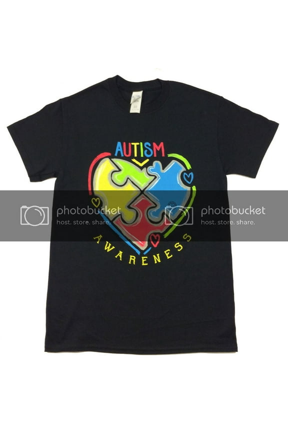 Originals Youth Autism Awareness Puzzle Heart T-Shirt-Large Black