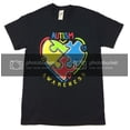 thumbnail image 1 of Girlie Girl Originals Youth Autism Awareness Puzzle Heart T-Shirt-Small Black, 1 of 3