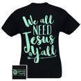 thumbnail image 1 of Girlie Girl Originals Youth We All Need Jesus Y'all Short Sleeve T-shirt (Medium,Black), 1 of 4