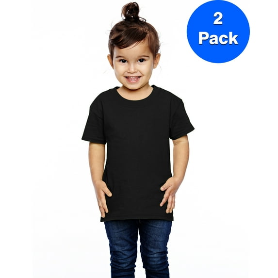Girls 100% Heavy Cotton HD T-Shirt T3930 (2 PACK)