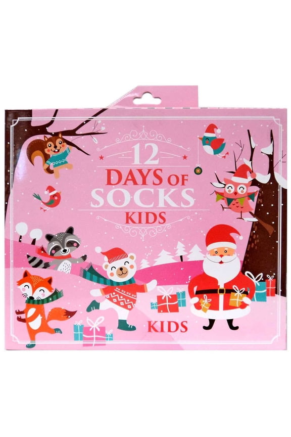 Girls 12 Days of Socks Socks 12-Pack (Size 3 - 5T)