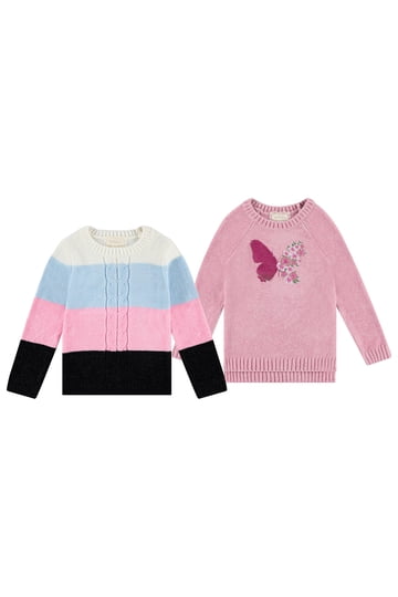 Pull Sweater Habillé Pour Fille Taille 13-14 Ans - 100% Coton, Gris/noir, Neuf