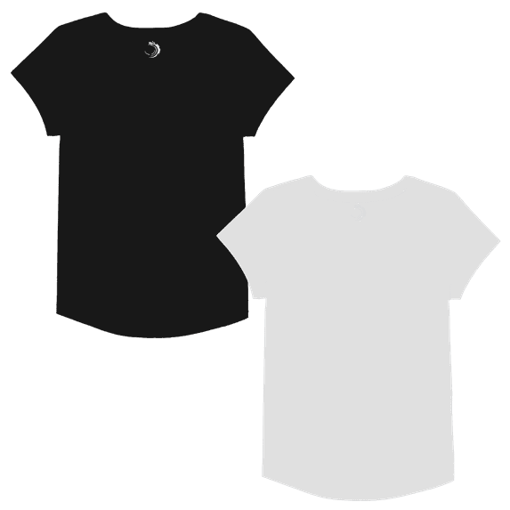 Girls 2-Pack Tees, Assorted Colors T-Shirt, Cotton/Poly Blend, Sizes 4-18