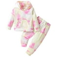 thumbnail image 1 of Girls 2 Piece Outfits Size 14-16 Kid Girls Clothes - Girls Outfits Tie Dye Tops and Leggings Pants 2 Piece Spring Clothes Set, 1 of 1
