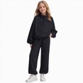 thumbnail image 1 of Girls 2 Piece Outfits Sweatsuit Set Half Zip Lapel Long Sleeve Pullover Sweatshirt Jogger Sweatpant Tracksuit, 1 of 4