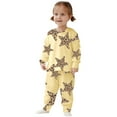 thumbnail image 1 of Girls 2 Piece Pajama Set Cute Print Sleepwear Soft Long Sleeve Top And Pants Matching Nightwear Outfit For Toddlers Kids Children 2 To 10 Years Old, 1 of 3