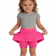 thumbnail image 1 of Girls 2 in 1 Athletic Skort with Built-in Shorts and Pockets Stretch Golf Tennis Cheerleading Skirt for Kids Ages 4-12 Years, 1 of 5