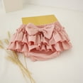 thumbnail image 1 of Girls' 2026 New Cotton Bubble Skirt with Built-in Shorts, Ruffle Hem Summer Play Skirt, Cute and Practical Design Prevents Wardrobe Malfunctions, Perfect for Toddler Girls' Daily Play Watermelon Red, 1 of 4