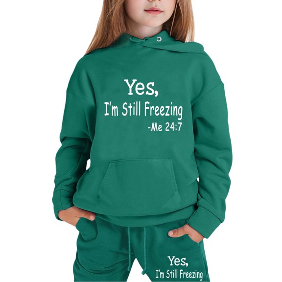 Girls 2PC Sweatshirts Sets Long Sleeve Letter Printed Hoodie Clothes Casual Loose Comfy Lightweight Sweatshirts and Long Pants Set Outfit,,2-3 Years