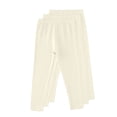 thumbnail image 1 of Girls 3 Pack Leggings Stretch Soft Cotton Long Pants Elastic Waist Full Length Solid Jeggings Multipacks (5-6 Years, Yellow-3PC), 1 of 2