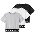 thumbnail image 1 of Actgleam Active Girls T-Shirts 3-Pack,Soft Short Sleeve Graphic Tee,Size 6-13Y, 1 of 9
