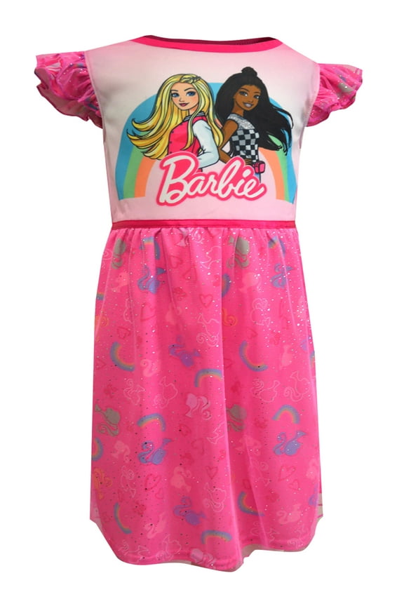 Girls 4-10 Barbie® Fantasy Nightgown Color: Pink Size: 6