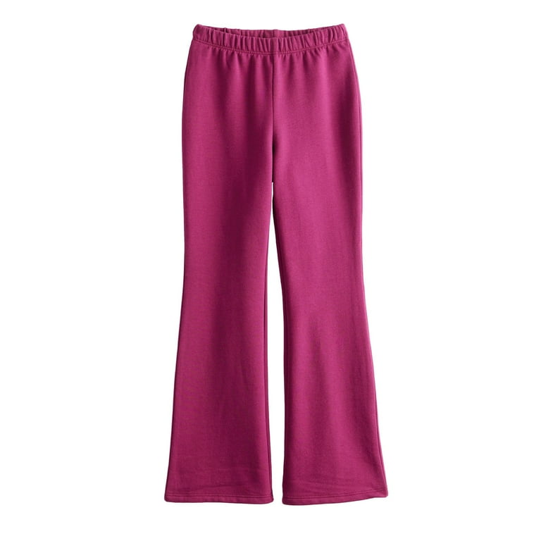 Girls 4 12 Jumping Beans Cozy Lined Flare Leggings Color Ruby Gemstone Size 5 Walmart