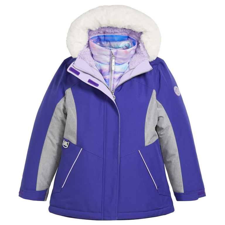 Girls 4-16 ZeroXposur 3-in-1 System Jacket Color: Grape Size Girls 4-16 ZeroXposur 3-in-1 System Jacket Color: Grape Size
