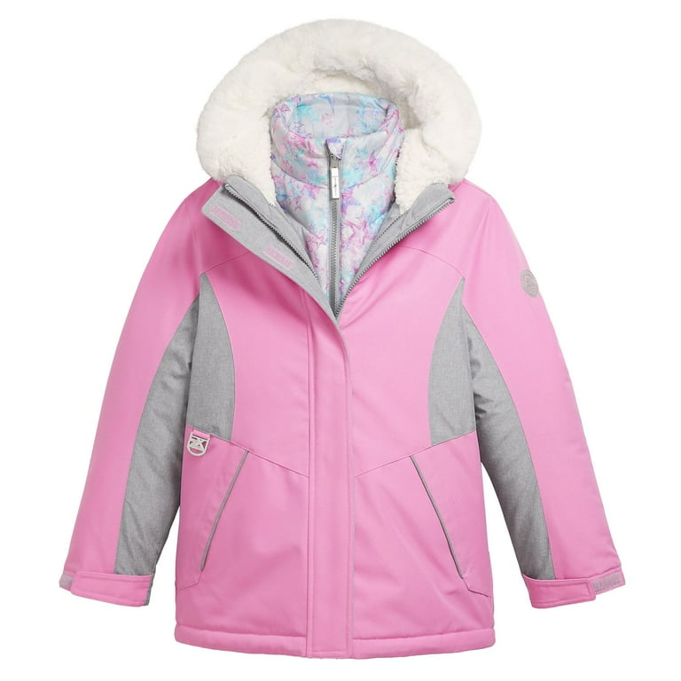 Girls 4-16 ZeroXposur 3-in-1 System Jacket Color: Mauve Size: 14-16 -  Walmart.com