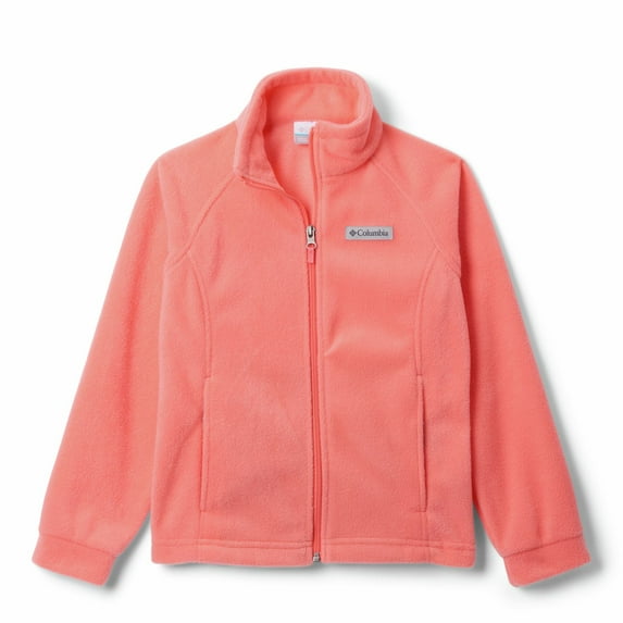 Girls 4-18 Columbia Benton Springs Fleece Jacket Color: Hot Coral Size: XS (6-7)