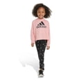thumbnail image 1 of Girls 4-6x adidas Hooded Tee & Leggings Set Color: Pink Size: 5, 1 of 4