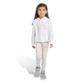 thumbnail image 1 of Girls 4-6x adidas Hooded Tee & Leggings Set Color: White Size: 6, 1 of 4