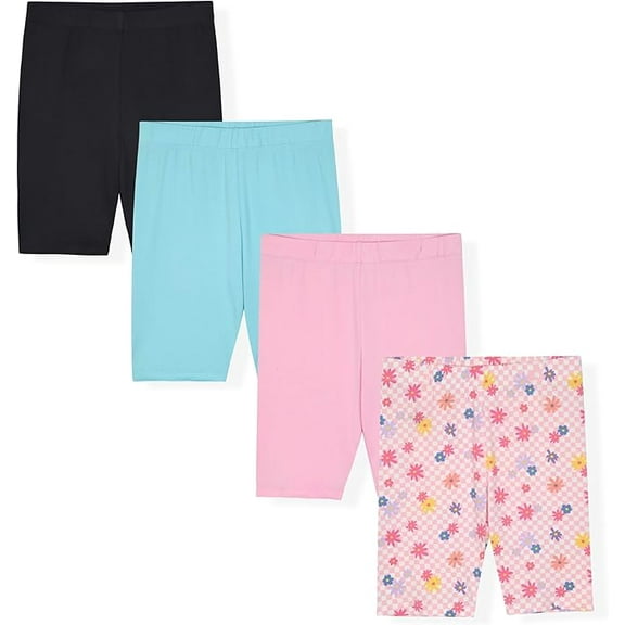 Girls 4 Pack Bike Shorts Size 7-16