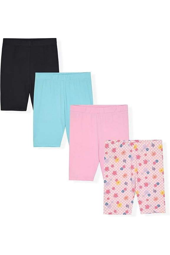 Girls 4 Pack Bike Shorts Size 7-16