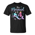 thumbnail image 1 of Girls 4Th Birthday This Mermaid Is 4 Years Old Kids Costume Tshirt, 1 of 6