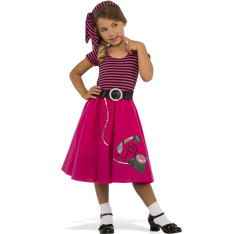 Girls 50's Girl Retro Halloween Costume
