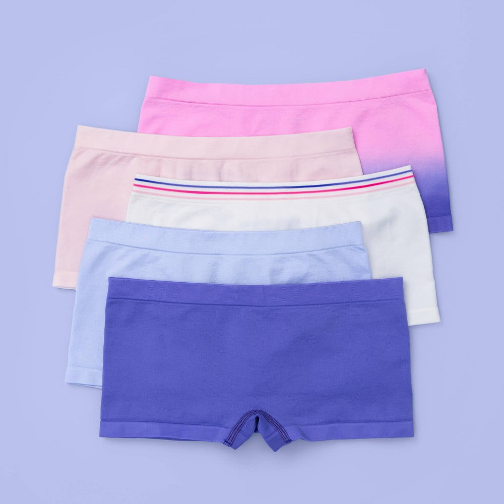 Girls' 3pk Boyshort Underwear - More Than Magic Blue/Pink/Navy S, Girl's,  Size: Small, by More than Magic