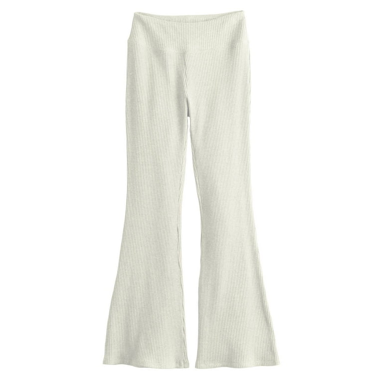 Girls 6 20 SO High Rise Ribbed Flare Leggings in Regular and Plus Color Oatmeal Size XS 6 6X Walmart