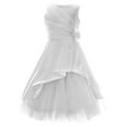 thumbnail image 1 of Girls' 7-16 Embellished Asymetrical Communion Dress, 1 of 2