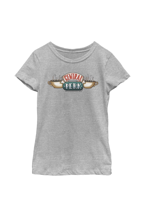 Girl's Friends Vintage Central Perk Logo Graphic T-Shirt