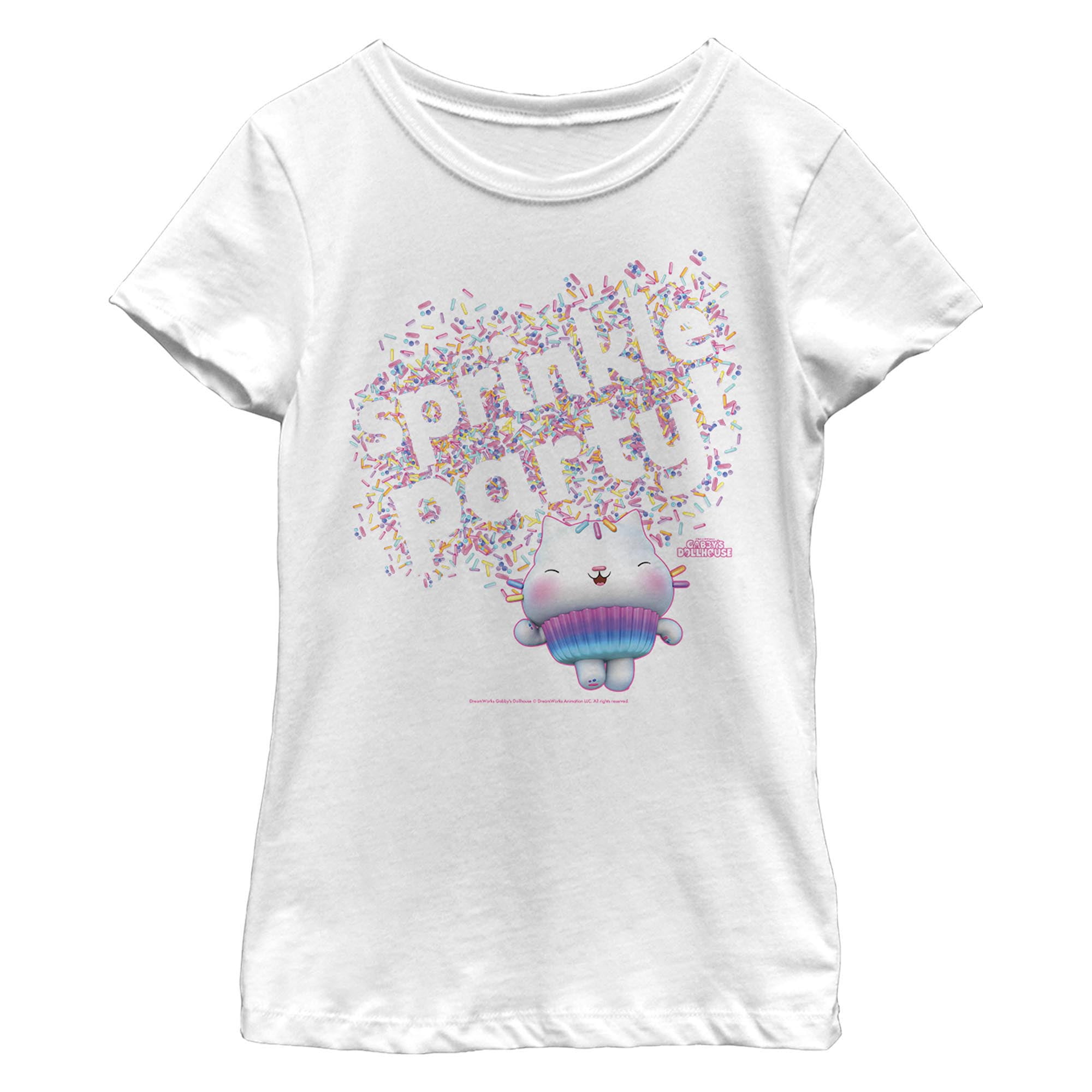 Girl's Gabby's Dollhouse Sprinkle Party Graphic T-Shirt - Walmart.com