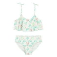 thumbnail image 1 of Girls 7-16 Hurley Flounce UPF 50+ Bikini Top And Bottoms Swimsuit Set Color: Pale Ivory Size: 16, 1 of 5