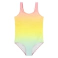 thumbnail image 1 of Girls 7-16 Hurley Twist Back One-Piece Ombre UPF 50+ Swimsuit Color: Yellow Ombre Size: 10, 1 of 5