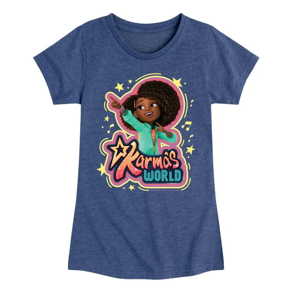 Karma's World - Logo - Toddler And Youth Girls Fitted Short Sleeve Graphic T-Shirt
