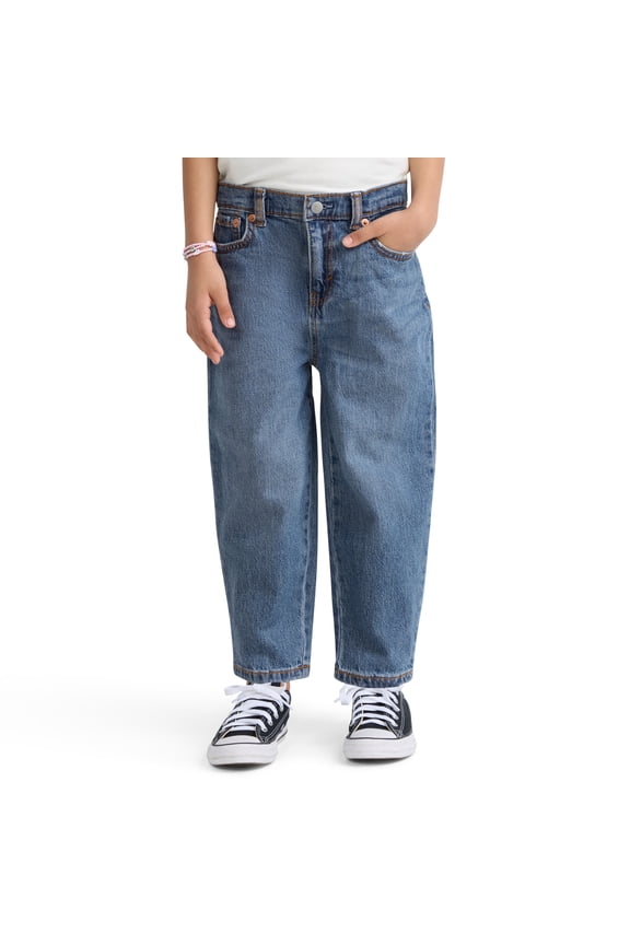 Girls Baggy Barrel Jeans, Sizes 5-16