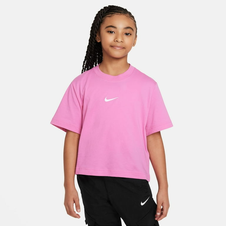 Girls 7 16 Nike Logo Tee Color Pink Size X LARGE Walmart
