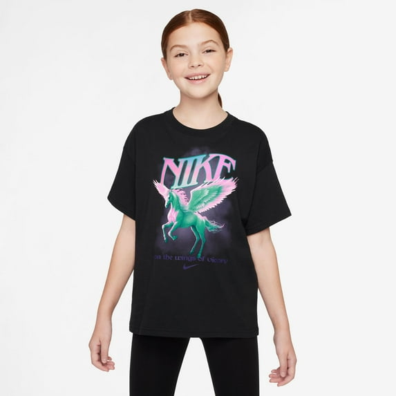 Girls 7-16 Nike Sportswear T-Shirt Color: Black Size: SMALL