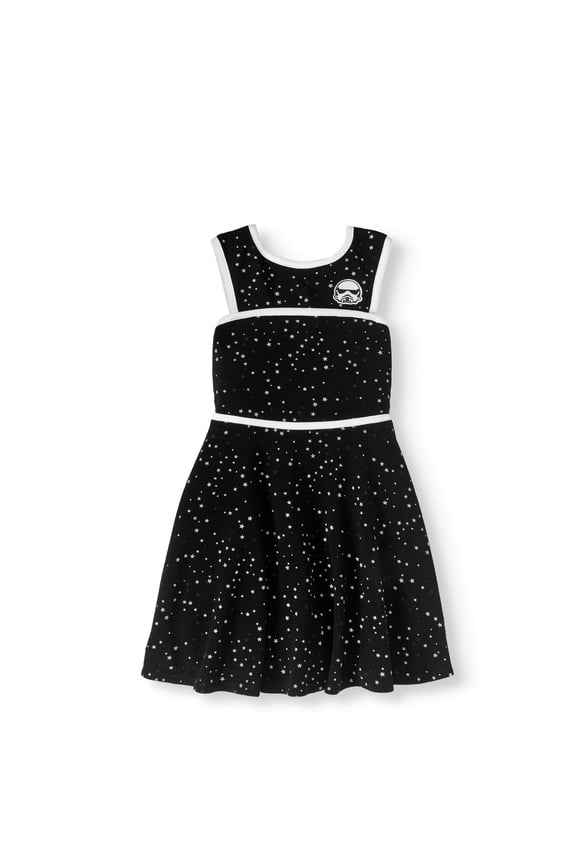 Girls' 7-16 Star Trooper Textured Jacquard Skater Dress