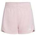 thumbnail image 1 of Girls 7-16 adidas 3s Pacer Mesh Shorts in Regular & Plus Size Color: Clear Pink Size: SMALL, 1 of 5