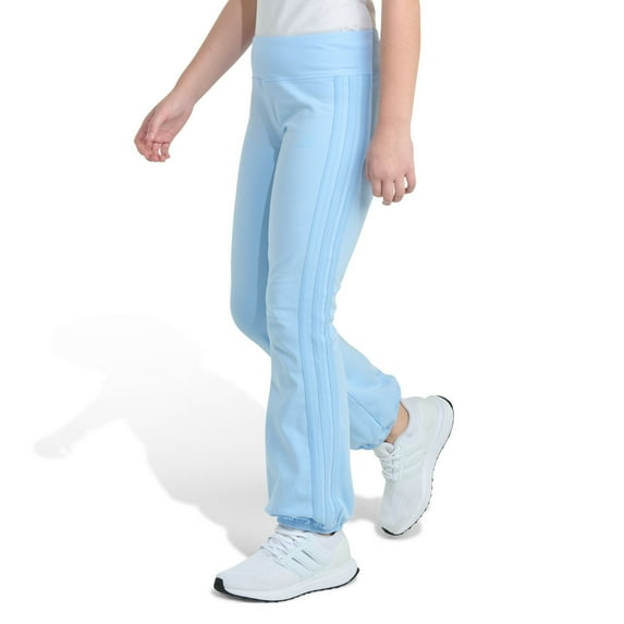 Girls 7-16 adidas Cotton Stretch Puff Cuff Pants Color: Light Blue Size: LARGE