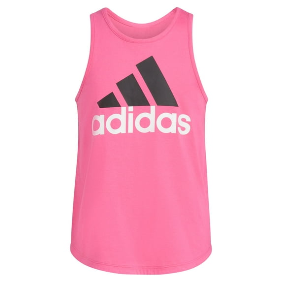 Girls 7-16 adidas Curved Hem Tank Color: Pulse Magenta Size: LARGE
