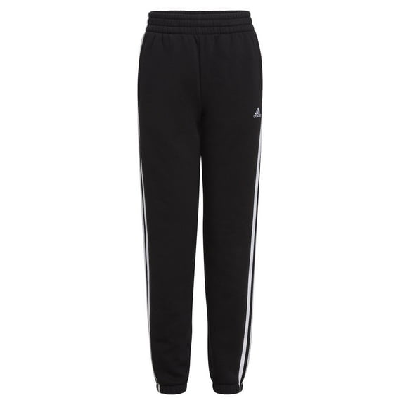 Girls 7-16 adidas Essential 3S Fleece Joggers in Regular & Plus Color: Black Size: SMALL