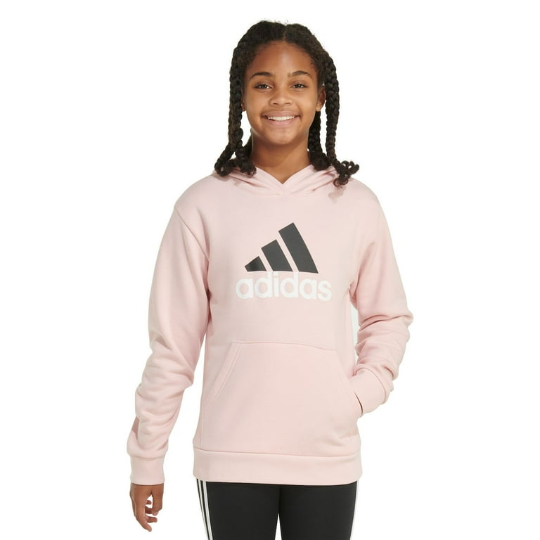 Pink Girls White Adidas Hoodie Girls ADIDAS Piece Set Hoodie And