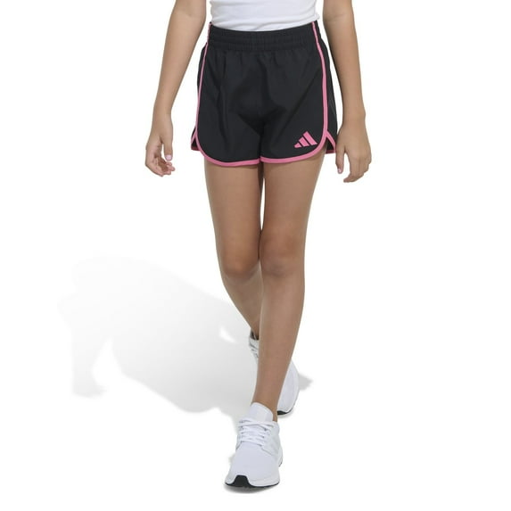 Girls 7-16 adidas Woven Athletic Shorts Color: Black Pink Size: X LARGE