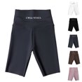 thumbnail image 1 of Girls 7'' High Waisted Black Biker Shorts, Athletic Running Yoga Shorts for Kids Teen Years 3-15 Gray, 1 of 5