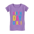 thumbnail image 1 of Tstars Girls' 90s Retro Birthday T-Shirt - Fun Graphic Tee - Youth Size S - Lavender, 1 of 6