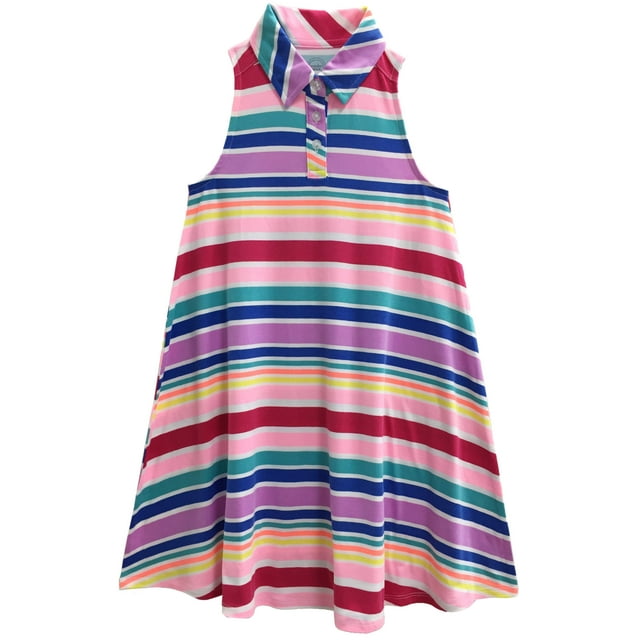 Girls' A-Line Shirt Dress - Walmart.com