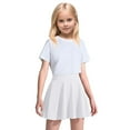 thumbnail image 1 of Girl's Pleated Skort Casual Mini White Pleated Skirt High Waist Girls Spring Skirt 4T, 1 of 5