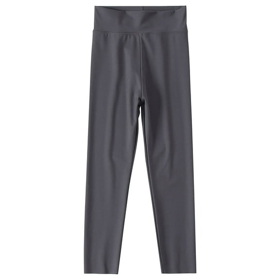 Girls' Active Leggings Kids Dance Running Yoga Pants Stretchy High Waist Tight Pants Ankle Length Athletic Yoga Pants for Girls Girls Chino Pants Gray 4Y