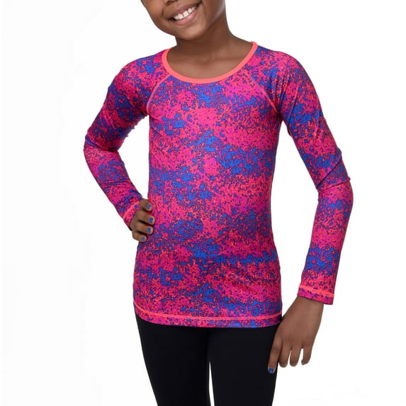 Girls Active Long Sleeve Compression Tee